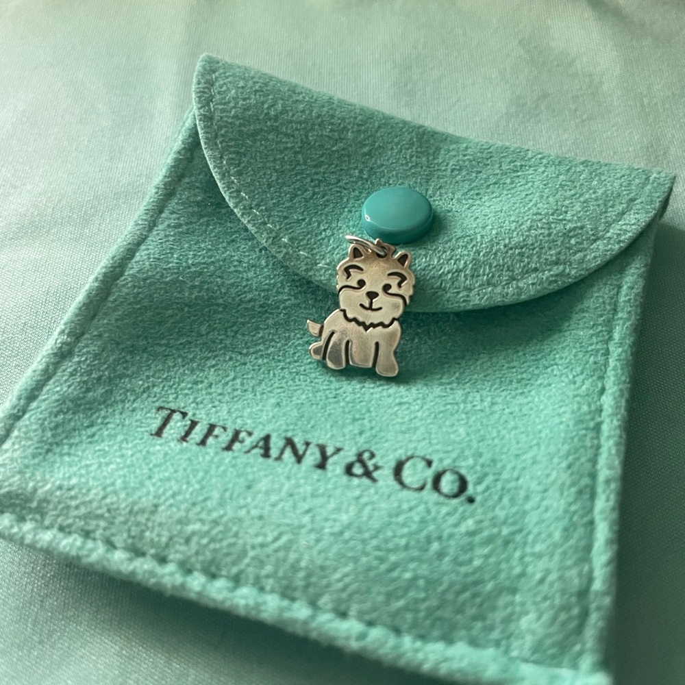 Rare Tiffany&co Yorkie silver charm